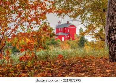 Marquette Michigan and surrounding area in the fall - Shutterstock ID 2217872795