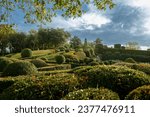 Marqueyssac Gardens - A picturesque part of twenty-two hectares was designed in the 17th century. France Aquitaine region October 17, 2022