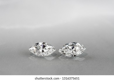 Marquise diamonds on reflection platform - Shutterstock ID 1316375651
