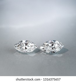 Marquise diamonds on reflection platform - Shutterstock ID 1316375657