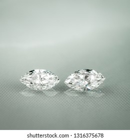 Marquise diamonds on reflection platform - Shutterstock ID 1316375678