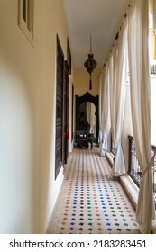 Marrakesh Morocco On May 24, 2022 Interior Of Riad Hotel Al Loune  In The Medina.