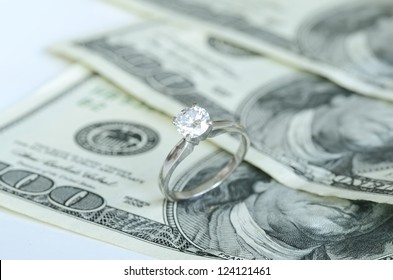 Marriage And Money Concept Of High Wedding Cost And Divorce
