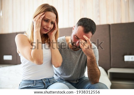 Married couple having conflict and relationship difficulties