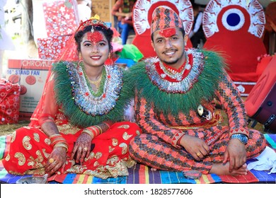 Married Couple Nepali Traditional Dress Wear Stock Photo (Edit Now ...