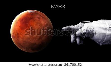 Mars - High resolution best quality solar system planet. All the planets available. This image elements furnished by NASA.
