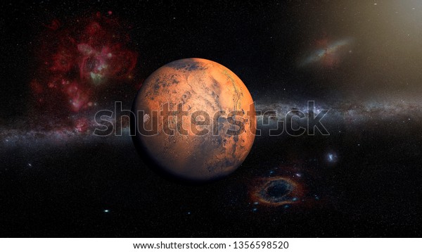 Mars\
Planet , Elements of this image furnished by\
NASA