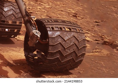 Mars Rover Wheel Elements Of This Image Furnished By NASA. High Quality Photo