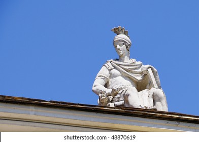 Mars Statue Roof Decoration