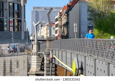 The Marschall Bridge (also Marschallbrücke) Is A Bridge Across The Spree In The Berlin District Of Mitte, Which Connects The Luisenstraße With The Wilhelmstraße