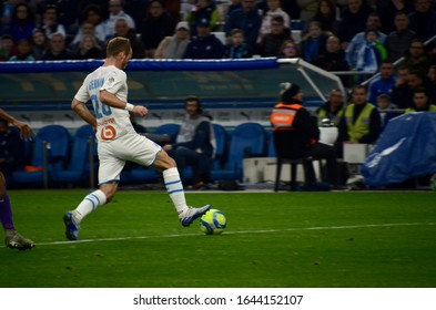 MARSEILLE, FRANCE, 02/08/20
Control Of Valère Germain During The Ligue1 Match Between Olympique De Marseille And Toulouse FC