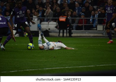 MARSEILLE, FRANCE, 02/08/20
Fault On Valère Germain During The Ligue1 Match Between Olympique De Marseille And Toulouse FC