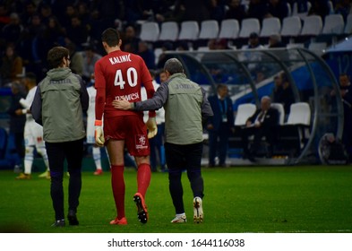 MARSEILLE, FRANCE, 02/08/20
Lovre Kalinic Injury During The League 1 Match Between Olympique De Marseille And Toulouse FC