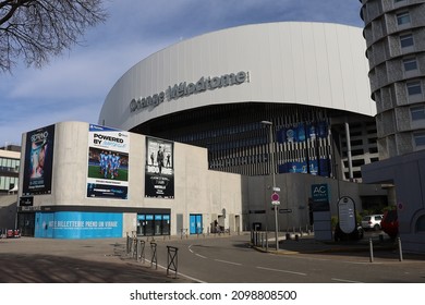 Marseille, France - 12 30 2021 : The Stade Vélodrome, Or Orange Velodrome Stadium, Football Stadium Of The Olympique De Marseille, Exterior View, City Of Marseille, Bouches Du Rhône Department, France