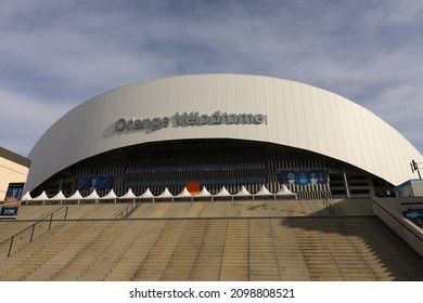 Marseille, France - 12 30 2021 : The Stade Vélodrome, Or Orange Velodrome Stadium, Football Stadium Of The Olympique De Marseille, Exterior View, City Of Marseille, Bouches Du Rhône Department, France