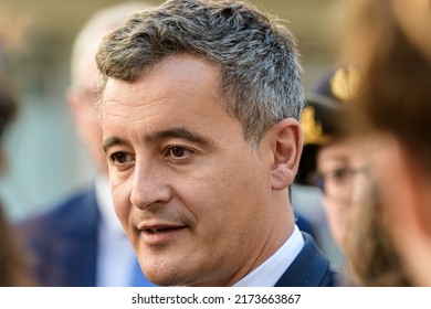 Marseille, France - 30 June 2022: Gerald Darmanin In Visit In The Police Central Station In Marseille.