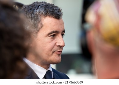 Marseille, France - 30 June 2022: Gerald Darmanin In Visit In The Police Central Station In Marseille.