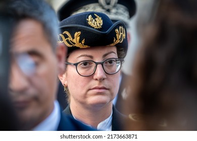 Marseille, France - 30 June 2022: Gerald Darmanin In Visit In The Police Central Station In Marseille.