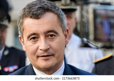 Marseille, France - 30 June 2022: Gerald Darmanin In Visit In The Police Central Station In Marseille.