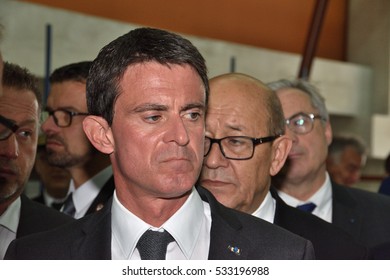 Marseille, France - December 10, 2016 : Manuel Valls, Former Prime Minister And Candidate For Next Year's Presidential Election