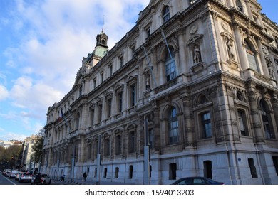 Marseille / France - December 3 2019: Prefecture Of Bouches Du Rhone Building Exterior