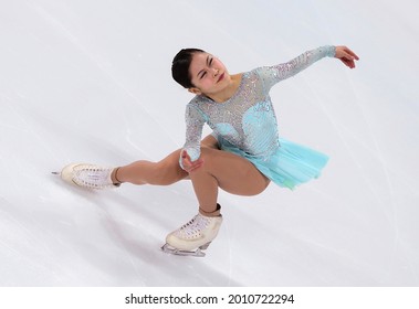 MARSEILLE, FRANCE - DECEMBER 9, 2016: Satoko MIYAHARA Of Japan During Her Short Program At ISU Grand Prix Final Of Figure Skating