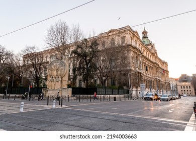 Marseille, France - January 28, 2022: Prefecture Of Bouches Du Rhone Building In Marseille, France.