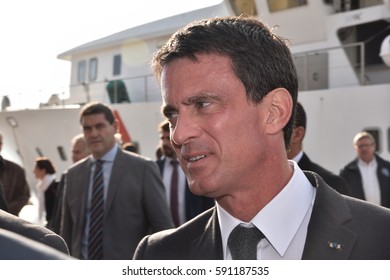 Marseille, France - March 02, 2017 : Manuel Valls, Former French Prime Minister