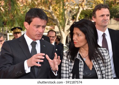 Marseille, France - March 02, 2017 : Manuel Valls, Former French Prime Minister