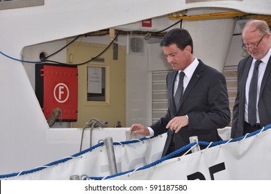 Marseille, France - March 02, 2017 : Manuel Valls, Former French Prime Minister