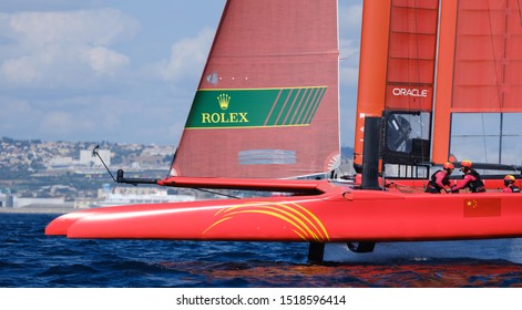 Marseille, France – September 20 21 & 22, 2019: Team China, during sailGP final World Series on september 20 21 & 22, 2019 in Marseille bay, France