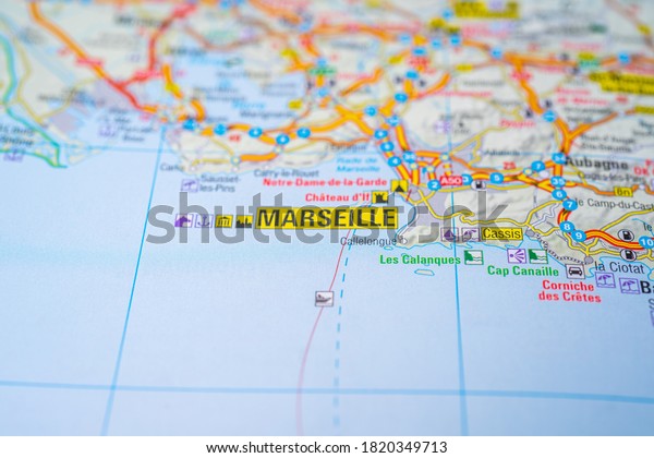 Marseille on the Europe\
map