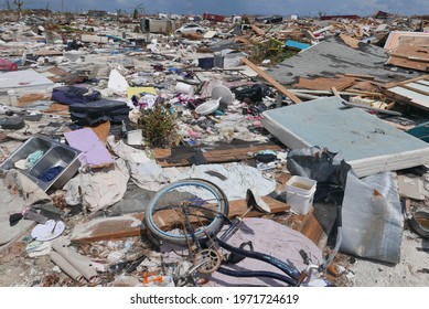 Marsh Arbour, Bahamas - September 11 2019 : The Mudd, Haitian Township In Abaco, Devastated By Hurricane Dorian