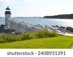 Marshall Point Lighthouse in the Summer Sun, Maine, United States