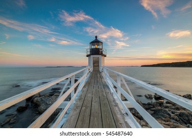 Marshall Point Lighthouse sunset