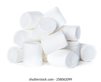 Marshmallow Isolated On White Background