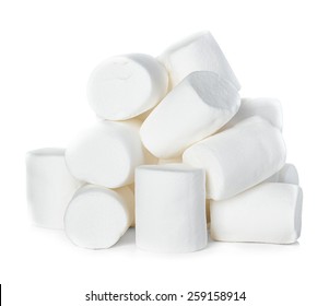 Marshmallow Isolated On White Background