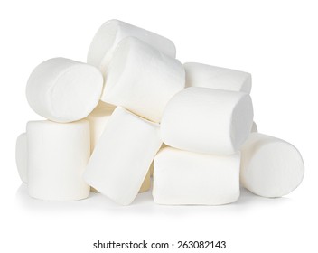 Marshmallow Isolated On White Background