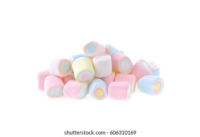 Marshmallow On White Background