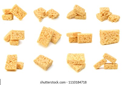 Marshmallow square bar on white