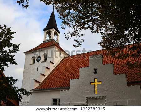 Marstal Church Kirke important landmark on Aeroe Island Funen Fyn Denmark