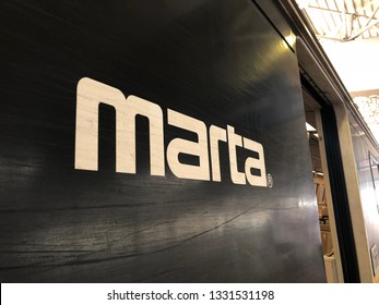 MARTA Atlanta Public Transit, Subway Metro Train, ATLANTA, GEORGIA, February 2019, Passenger Transportation.