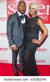 Martell Holt And Wife Melody Holt Arrives At The 2017 Sheen Magazine Black Tie Gala In Atlanta, Georgia April 29, 2017 At The Marriott Marquis