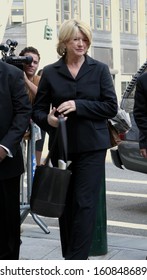 Martha Stewart Arrives At Federal Court In Manhattan For Sentencing July 16, 2004 In New York City