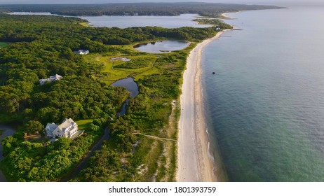 Marthas Vineyard Beach At Sunset