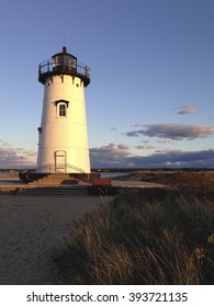 Martha's Vineyard Lighthouse In Late Afternoon.