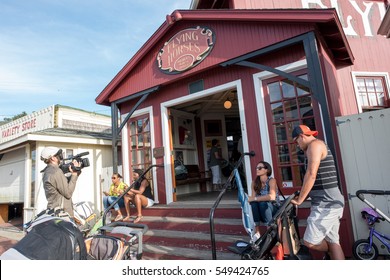 MARTHA'S VINEYARD, MA-September 2, 2016: Flying Horses Carousel.  Flying Horses Is America's Oldest Carousel.  