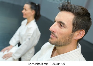 a martial artist doing meditation - Powered by Shutterstock