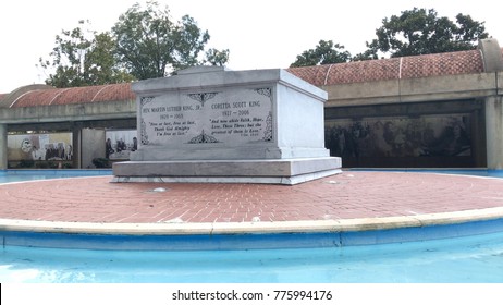 Martin Luther King, Jr. And Coretta Scott King’s Burial Site In Atlanta, Georgia (U.S.A). Photographed On September 18, 2017.