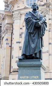 the Martin Luther monument in Dresden (Germany)
